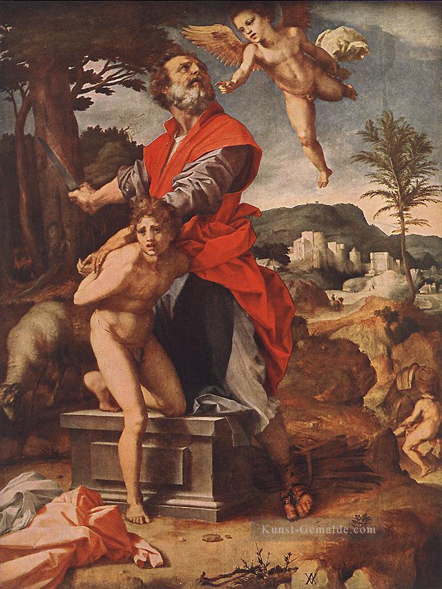 Das Opfer von Abraham Renaissance Manierismus Andrea del Sarto Ölgemälde